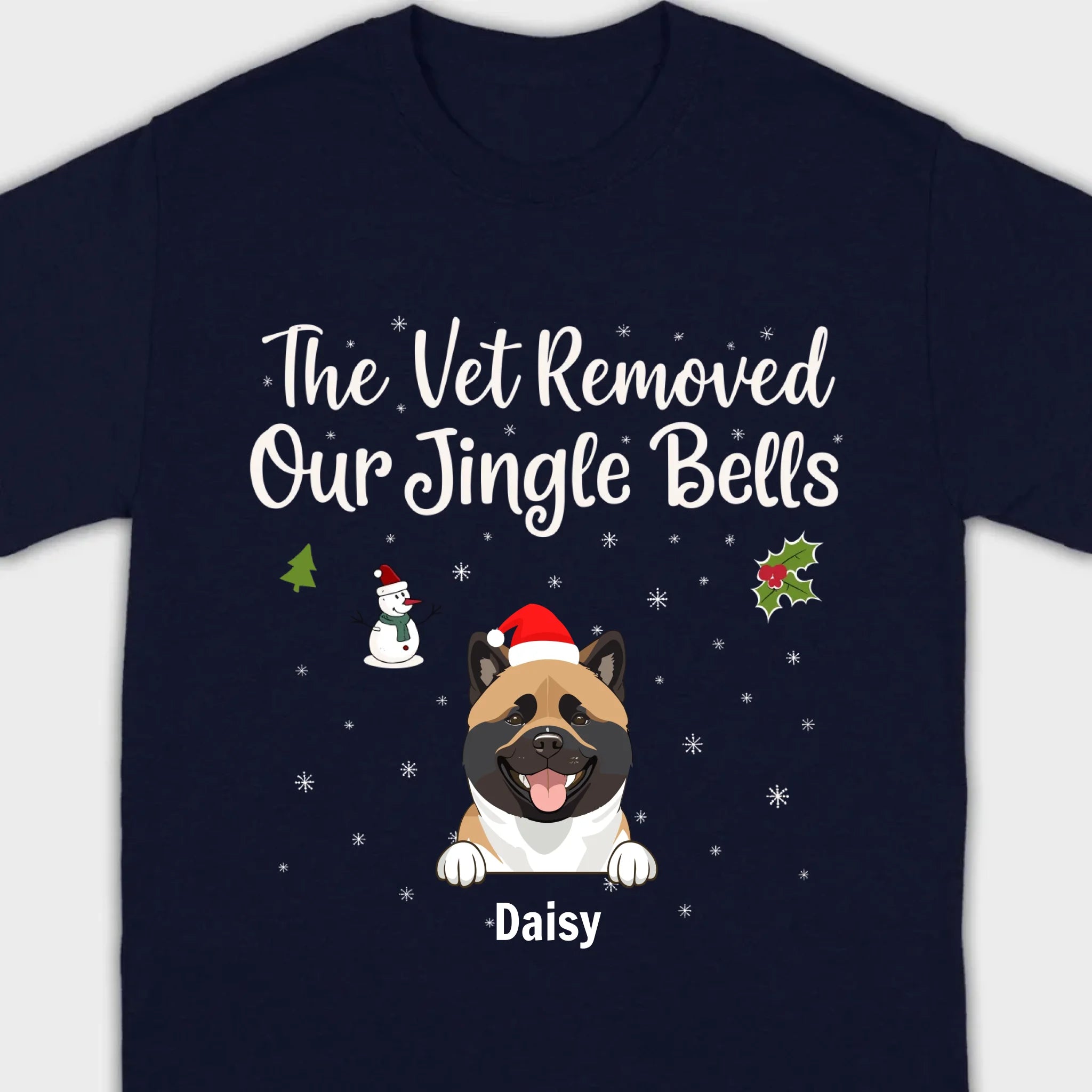 Funny Pet Owner Christmas Shirt – The Vet Removed Our Jingle Bells - 89Prints