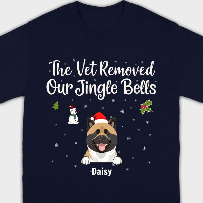 Funny Pet Owner Christmas Shirt – The Vet Removed Our Jingle Bells - 89Prints
