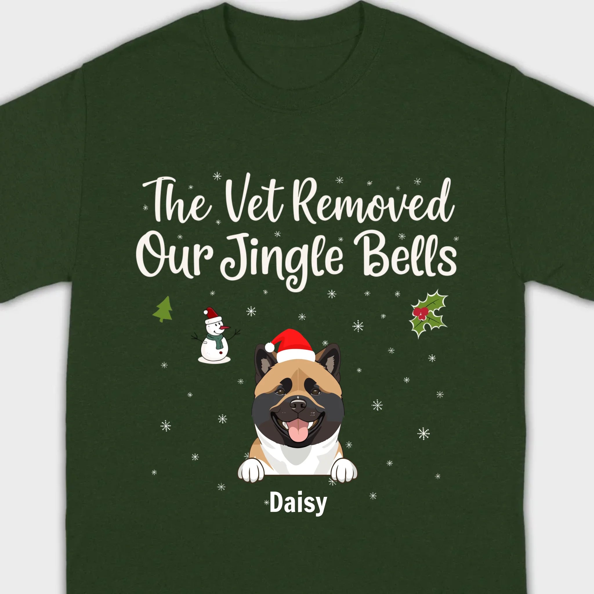 Funny Pet Owner Christmas Shirt – The Vet Removed Our Jingle Bells - 89Prints