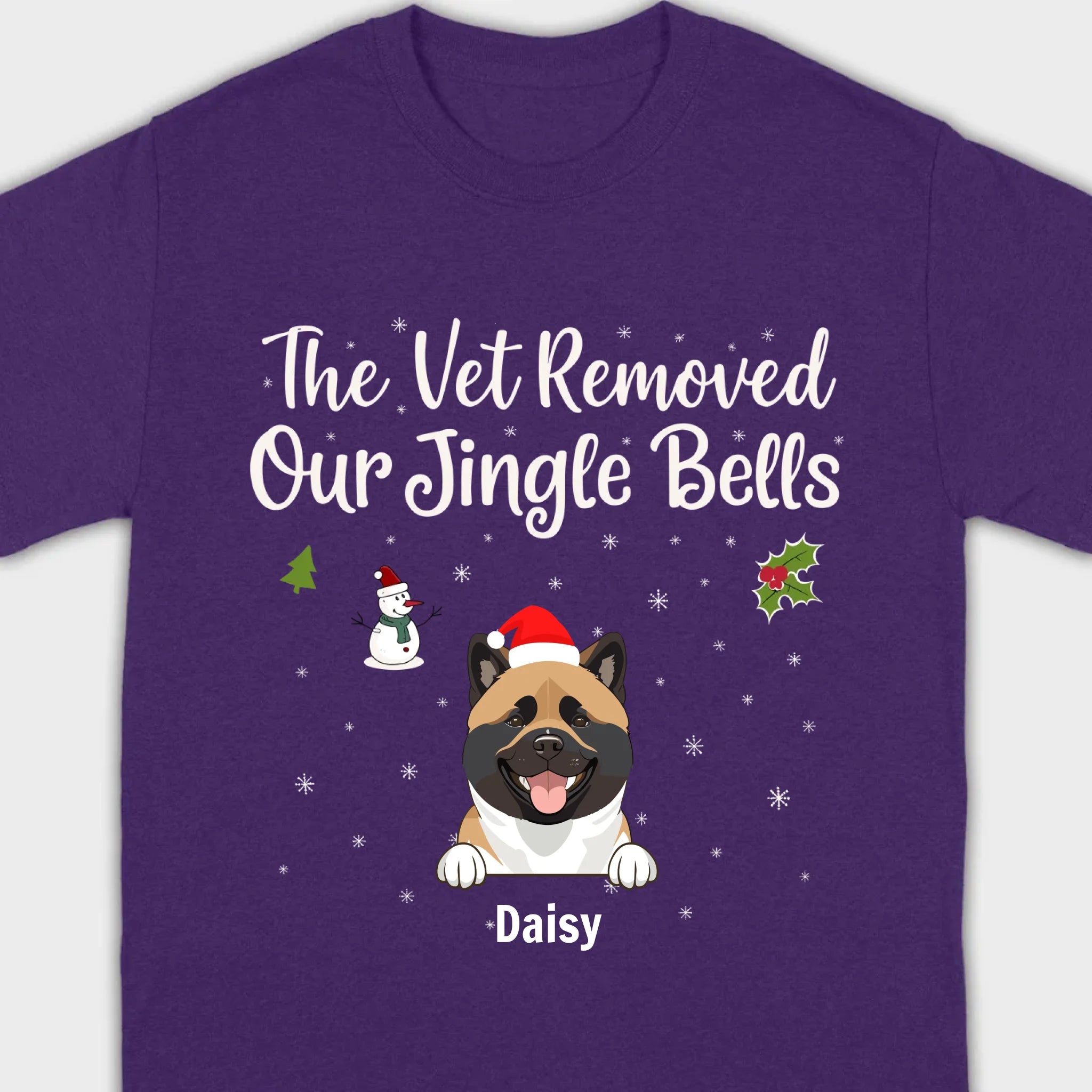 Funny Pet Owner Christmas Shirt – The Vet Removed Our Jingle Bells - 89Prints