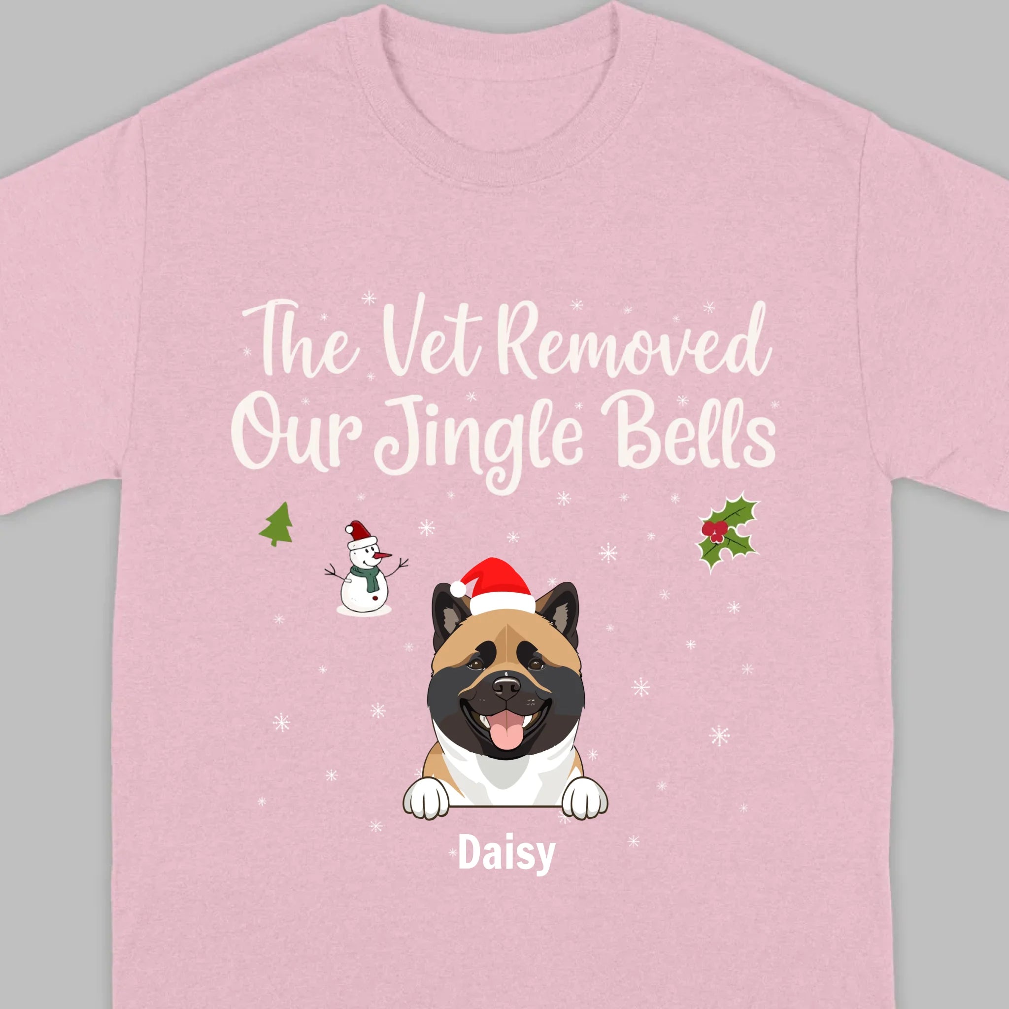 Funny Pet Owner Christmas Shirt – The Vet Removed Our Jingle Bells - 89Prints