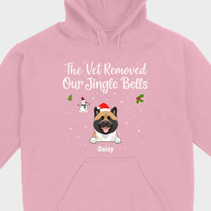 Funny Pet Owner Christmas Shirt – The Vet Removed Our Jingle Bells - 89Prints