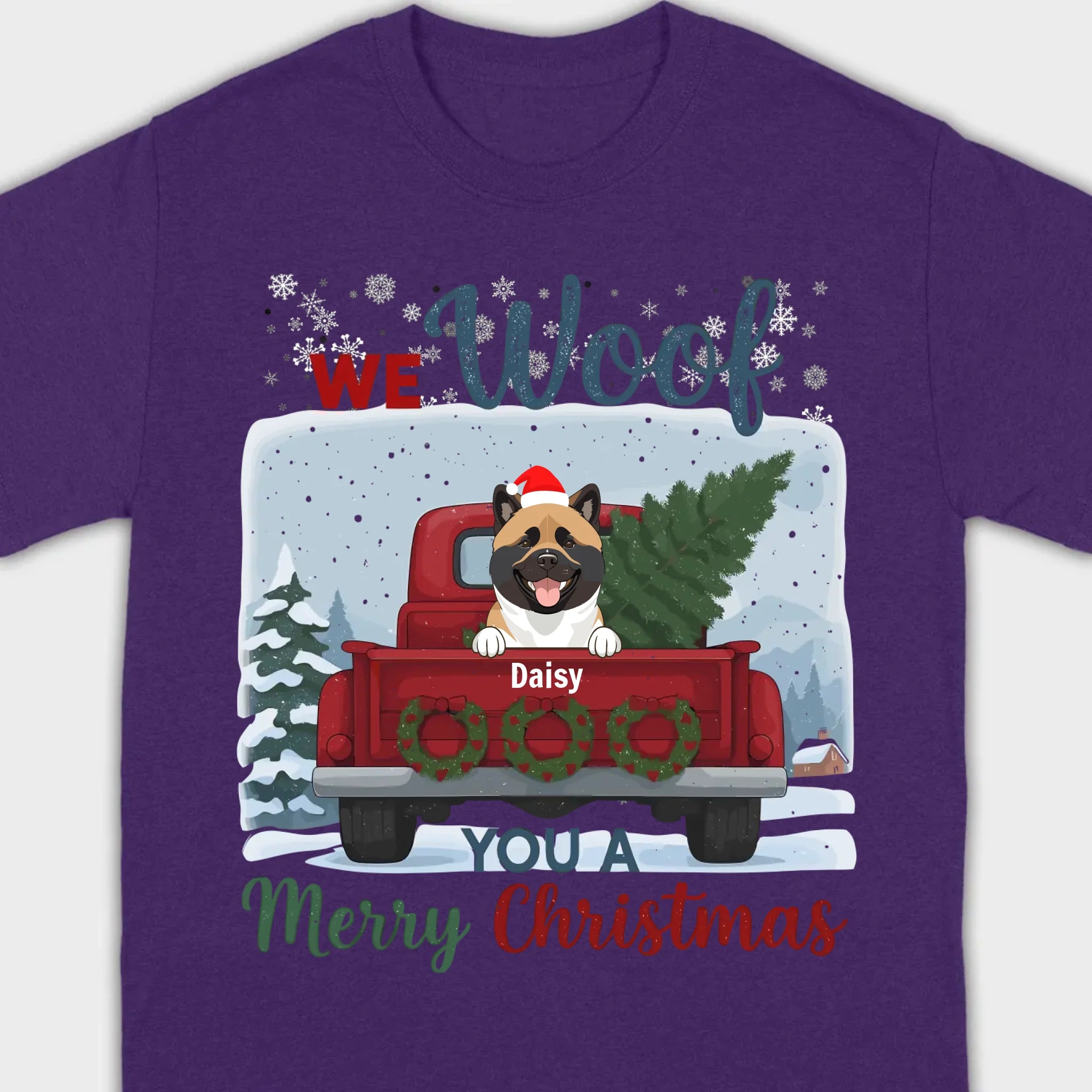Holiday Dog Apparel – We Woof Merry Christmas Tee - 89Prints