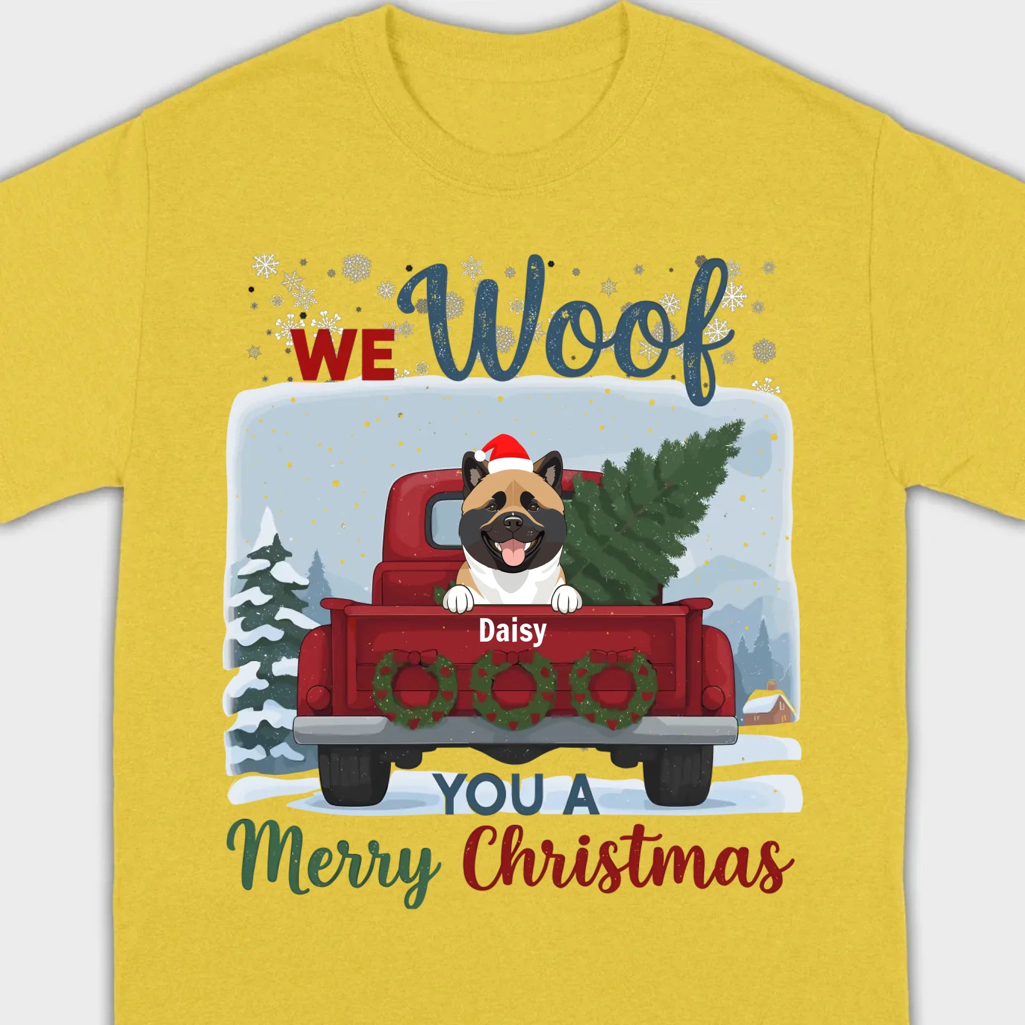 Holiday Dog Apparel – We Woof Merry Christmas Tee - 89Prints