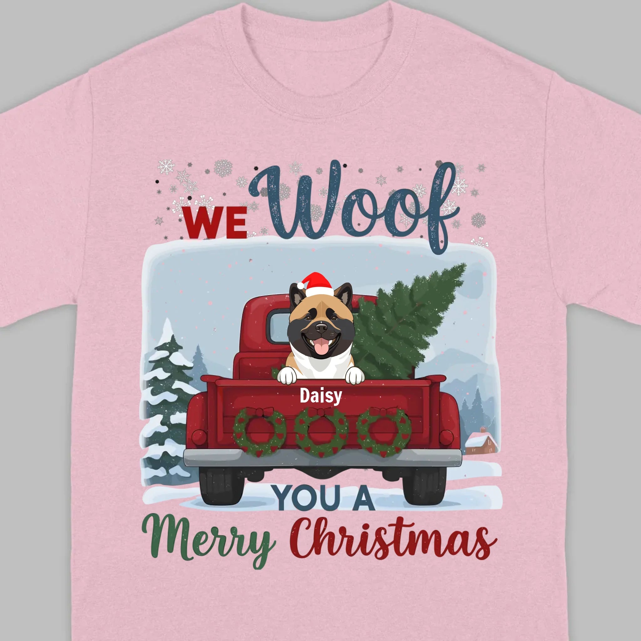 Holiday Dog Apparel – We Woof Merry Christmas Tee - 89Prints