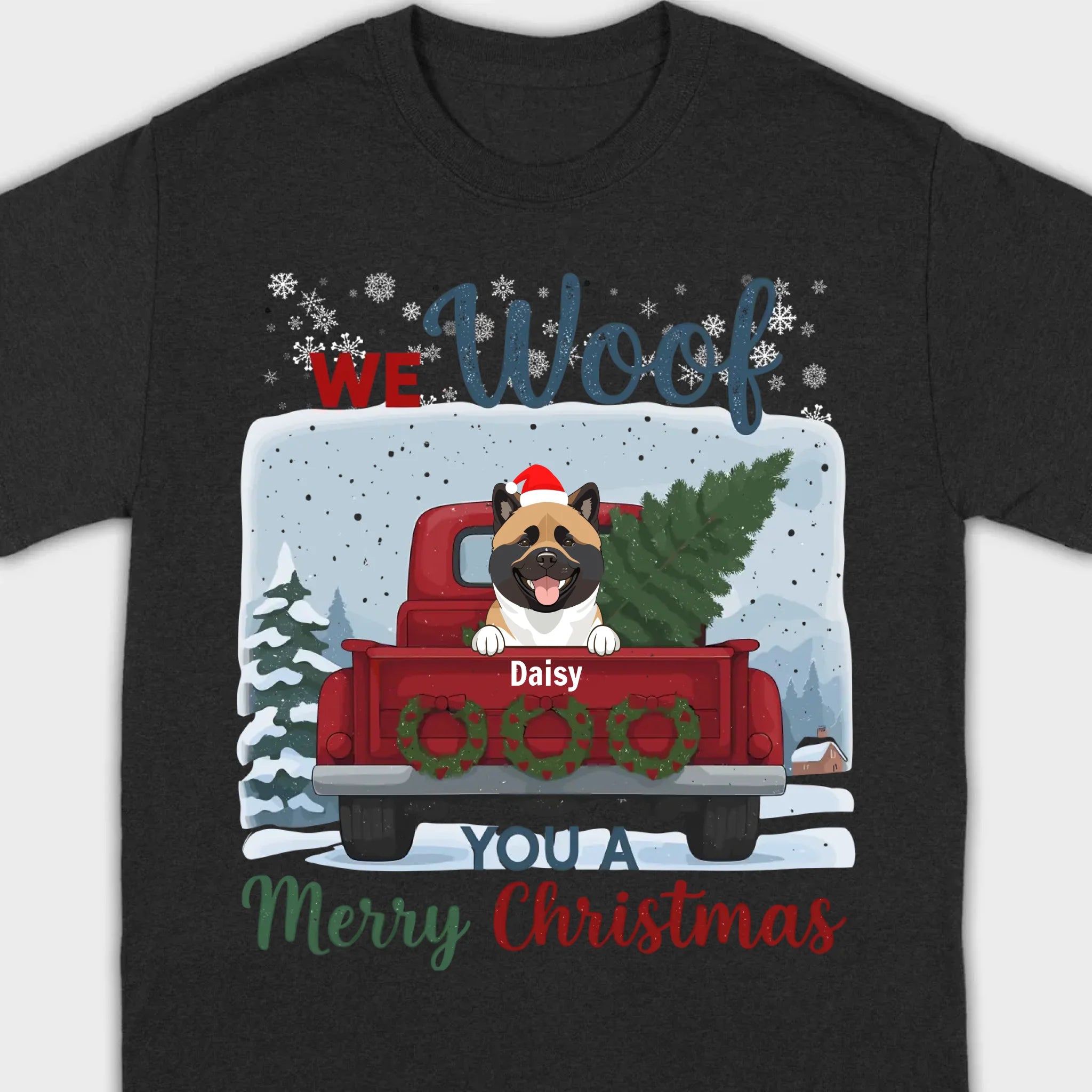 Holiday Dog Apparel – We Woof Merry Christmas Tee - 89Prints