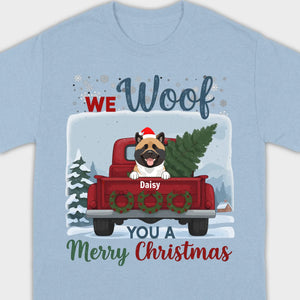 Holiday Dog Apparel – We Woof Merry Christmas Tee - 89Prints