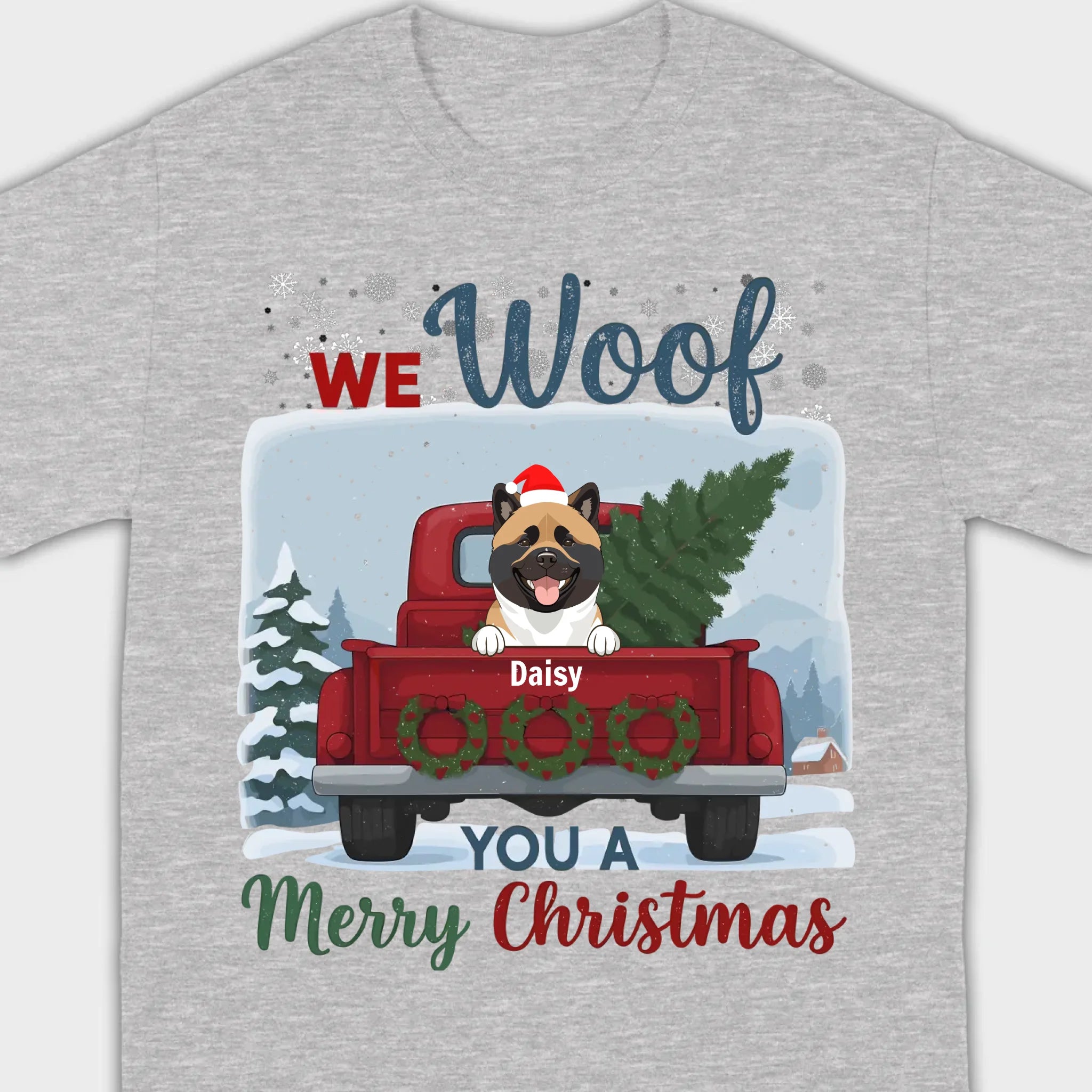 Holiday Dog Apparel – We Woof Merry Christmas Tee - 89Prints