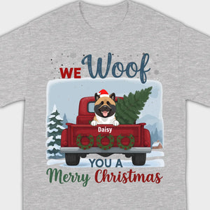 Holiday Dog Apparel – We Woof Merry Christmas Tee - 89Prints
