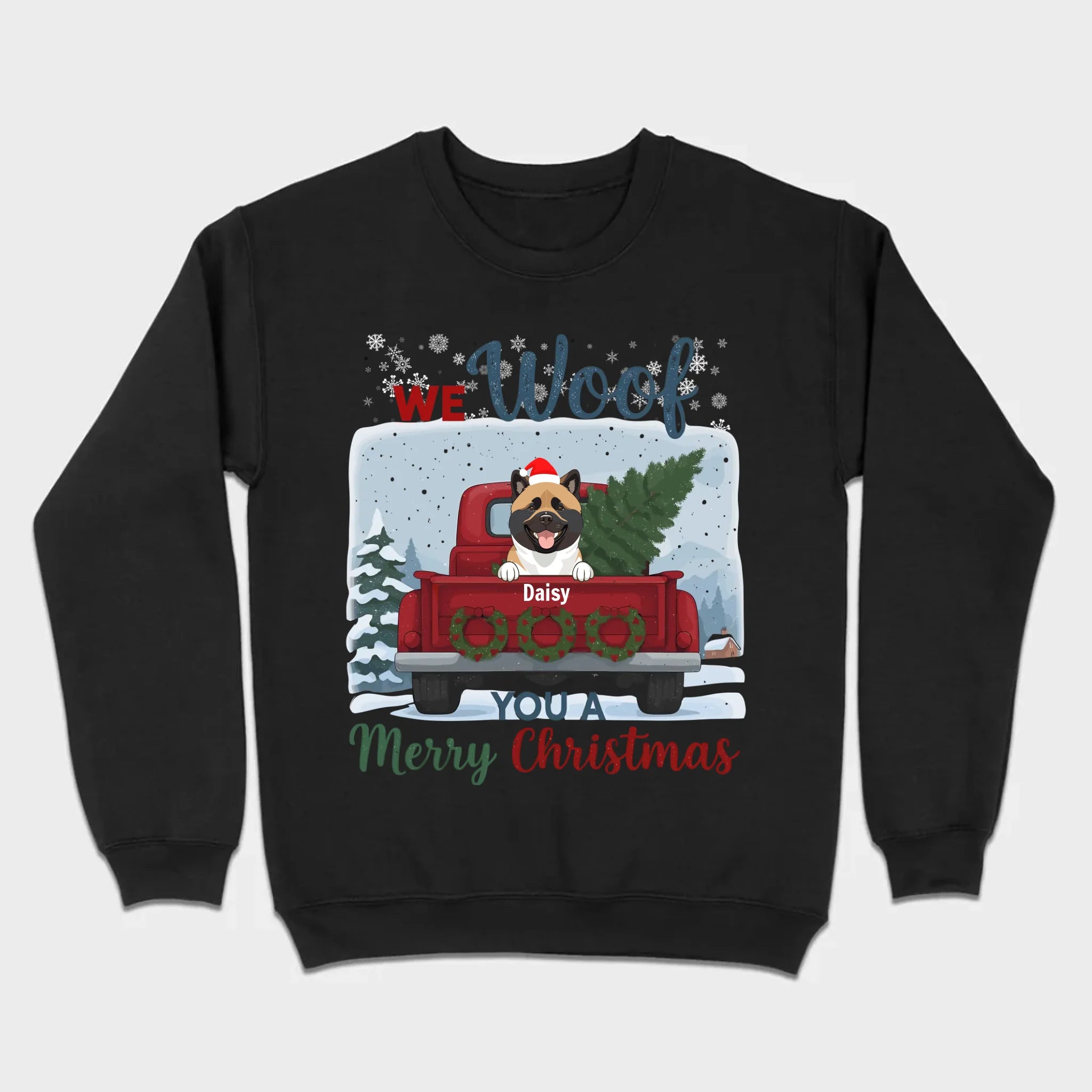 Holiday Dog Apparel – We Woof Merry Christmas Tee - 89Prints