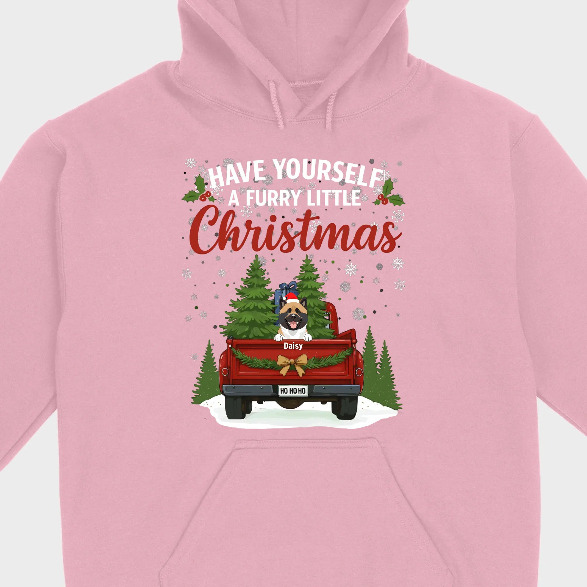 Personalized Dog Lover Christmas Tee - Have Yourself A Furry Little Christmas T-Shirt - 89Prints