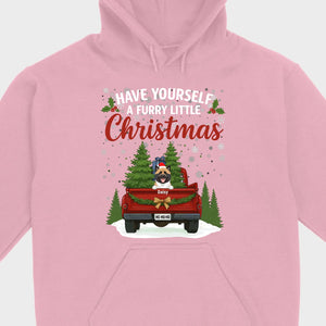 Personalized Dog Lover Christmas Tee - Have Yourself A Furry Little Christmas T-Shirt - 89Prints