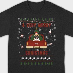 Dog Lover Christmas Tee – A Very Merry Christmas with Your Pup - 89Prints