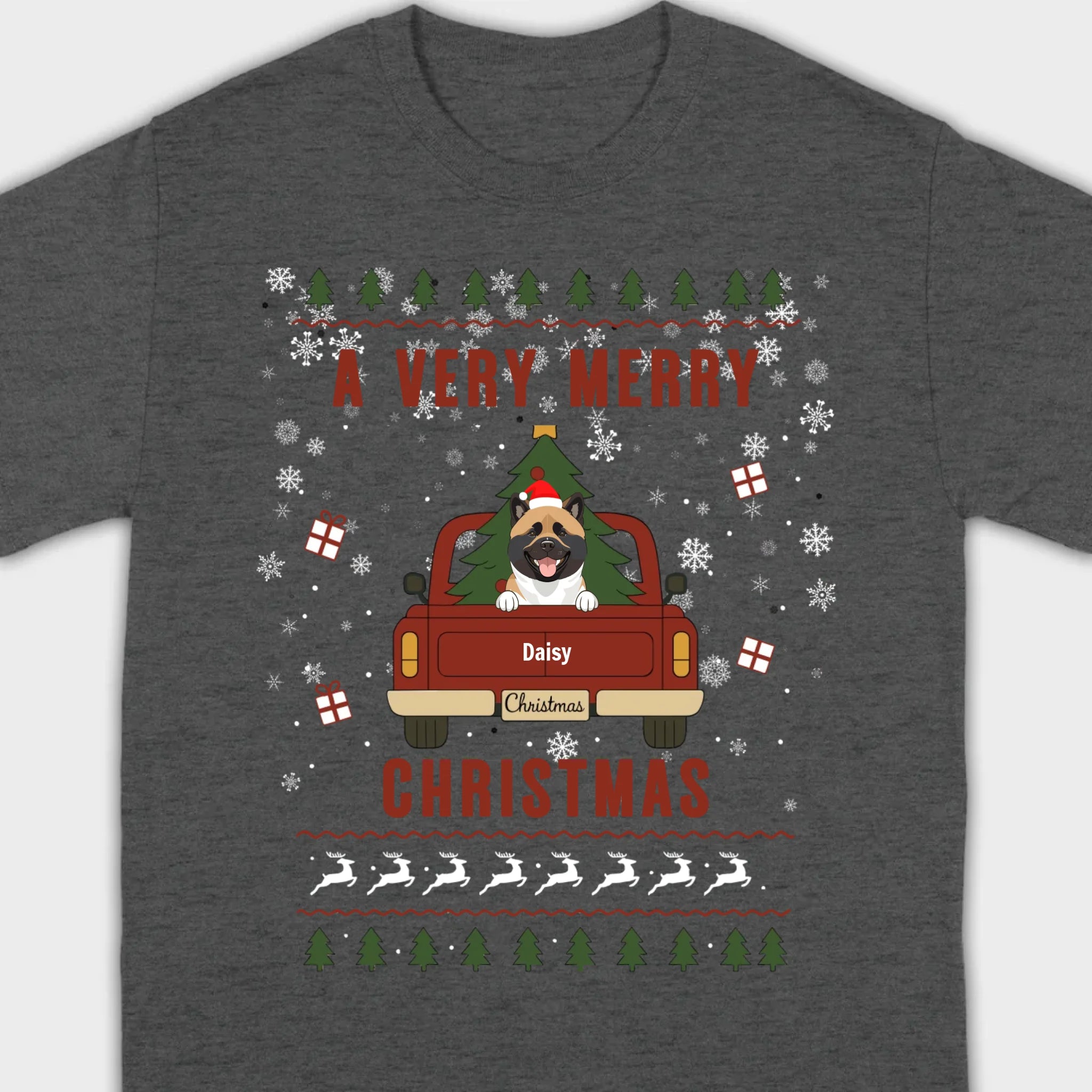 Dog Lover Christmas Tee – A Very Merry Christmas with Your Pup - 89Prints