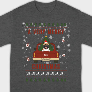 Dog Lover Christmas Tee – A Very Merry Christmas with Your Pup - 89Prints