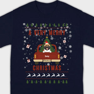 Dog Lover Christmas Tee – A Very Merry Christmas with Your Pup - 89Prints