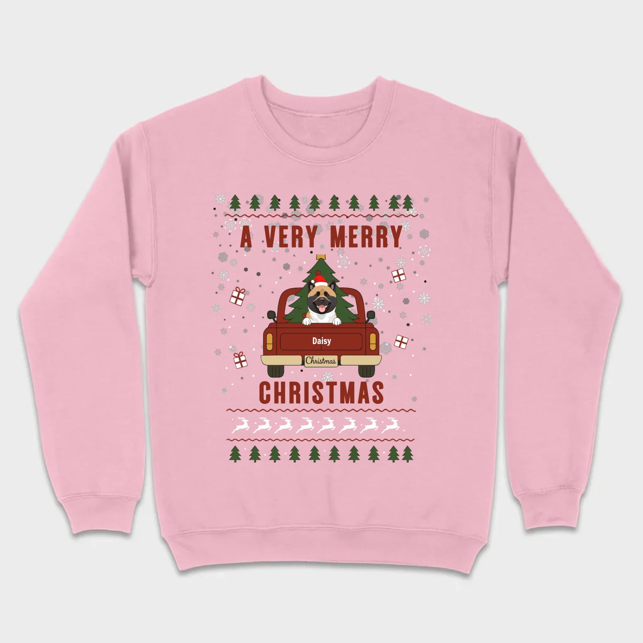 Dog Lover Christmas Tee – A Very Merry Christmas with Your Pup - 89Prints