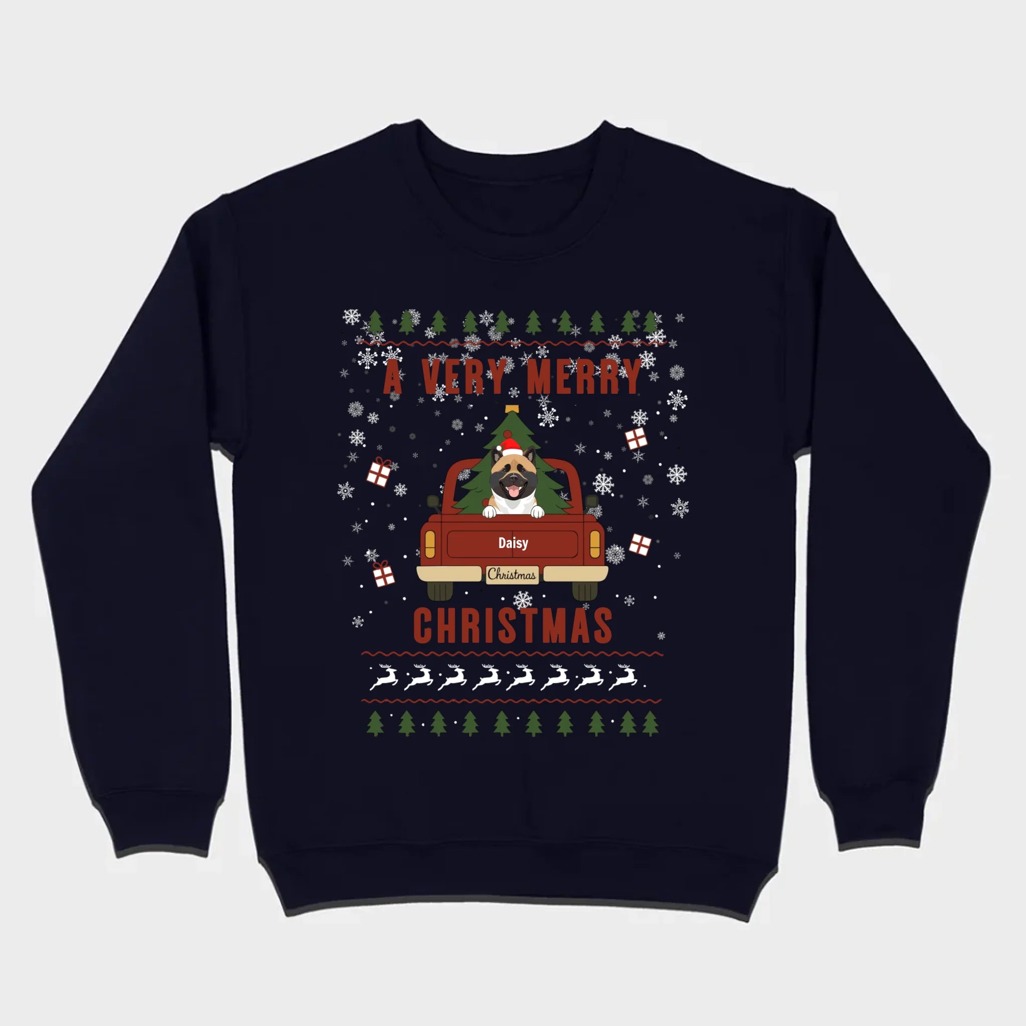 Dog Lover Christmas Tee – A Very Merry Christmas with Your Pup - 89Prints
