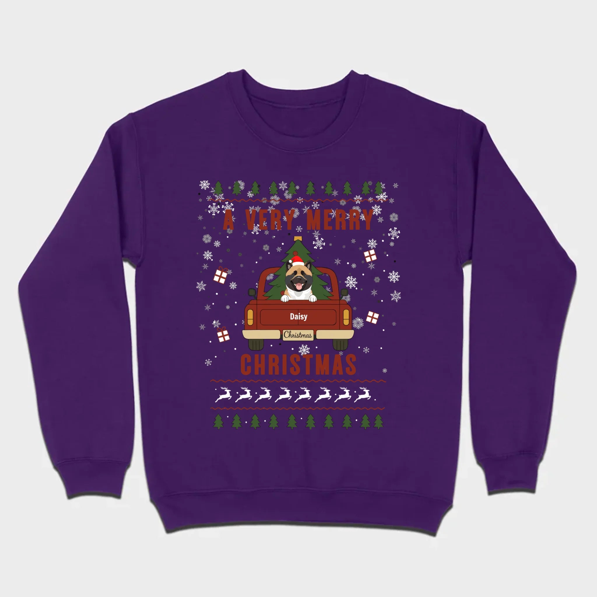 Dog Lover Christmas Tee – A Very Merry Christmas with Your Pup - 89Prints