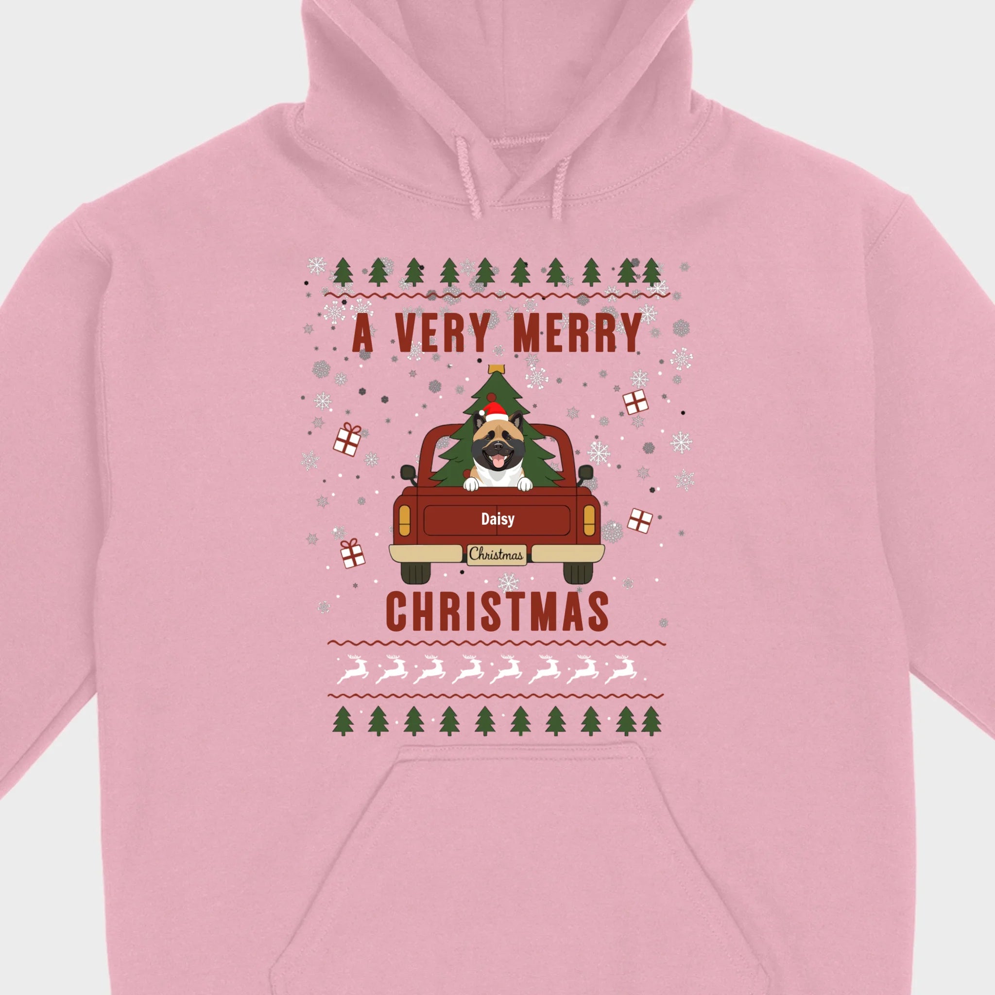Dog Lover Christmas Tee – A Very Merry Christmas with Your Pup - 89Prints