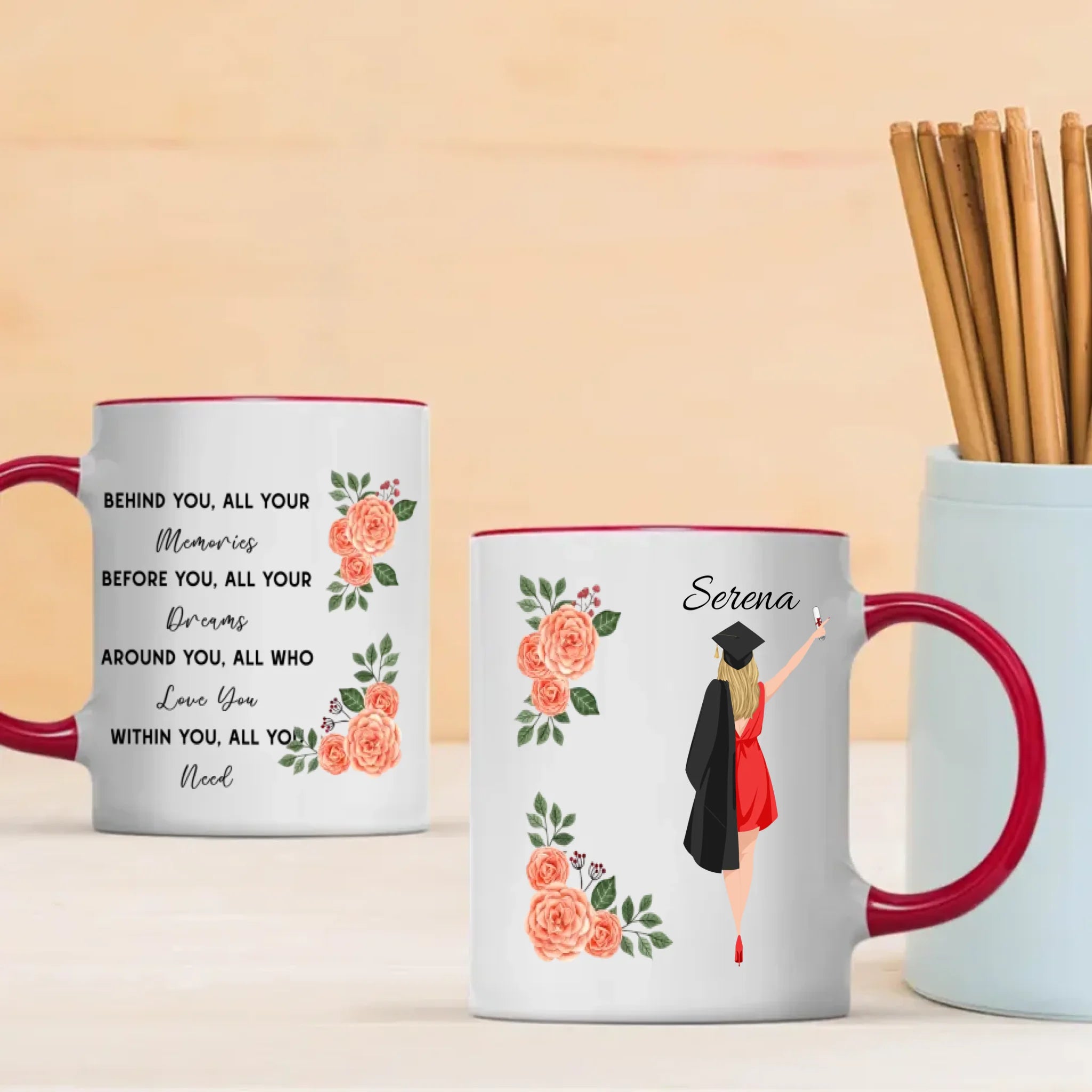 Before You, All Your Dreams – Personalized Graduation Mug of Hope, Luck & Pride | 89Prints