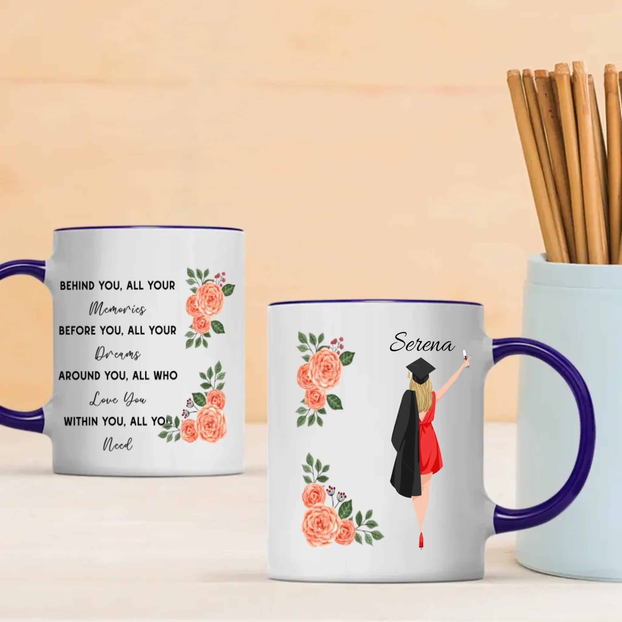 Before You, All Your Dreams – Personalized Graduation Mug of Hope, Luck & Pride | 89Prints