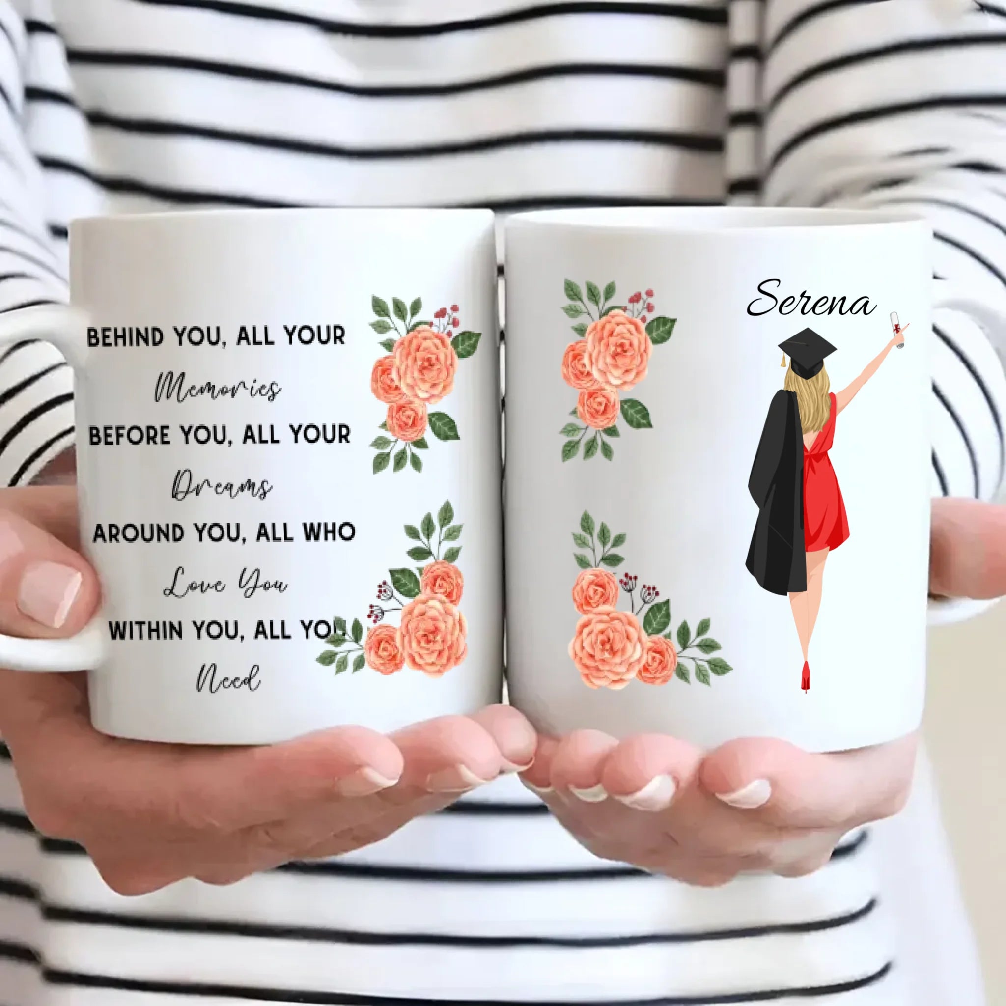 Before You, All Your Dreams – Personalized Graduation Mug of Hope, Luck & Pride | 89Prints