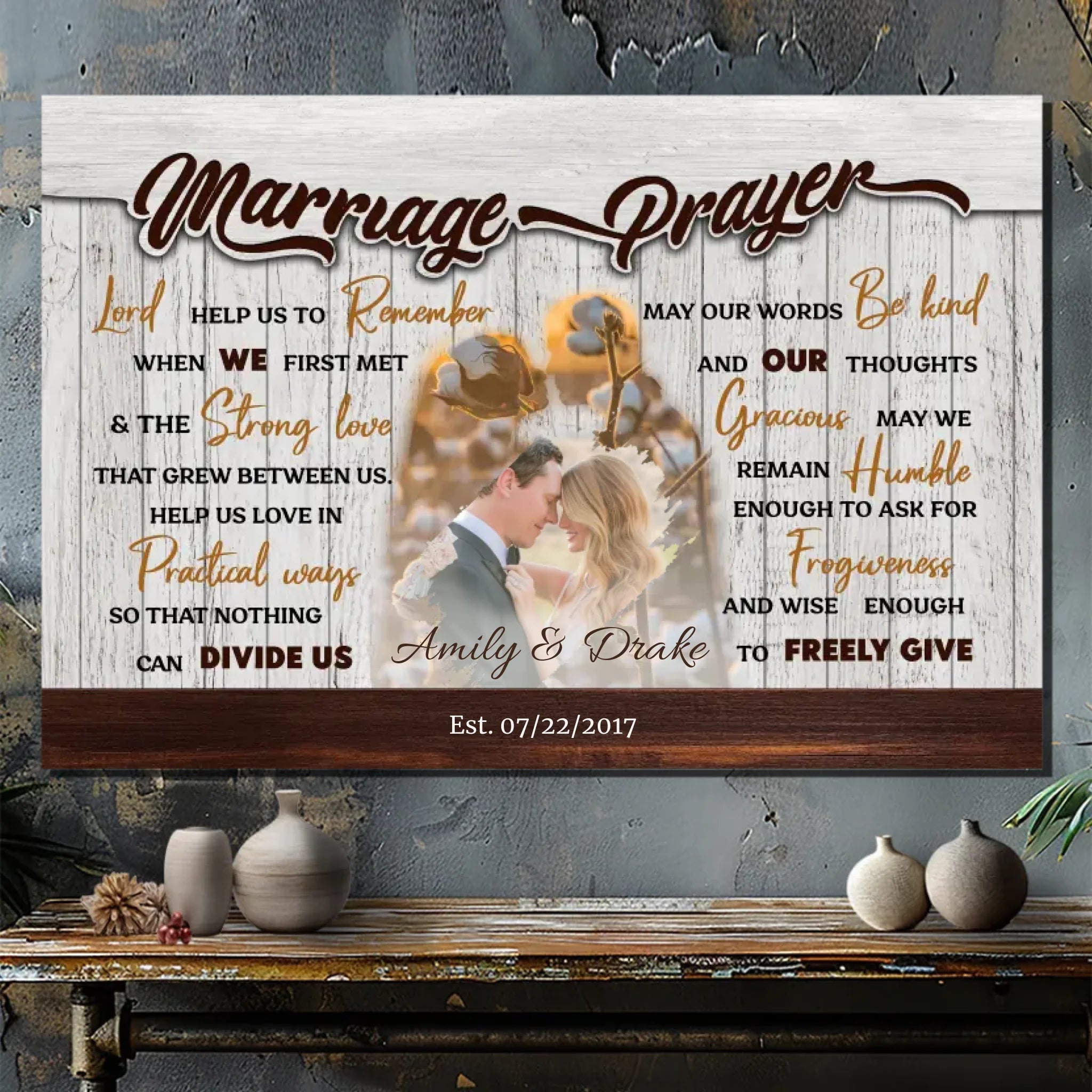 Customizable Wedding Canvas | 