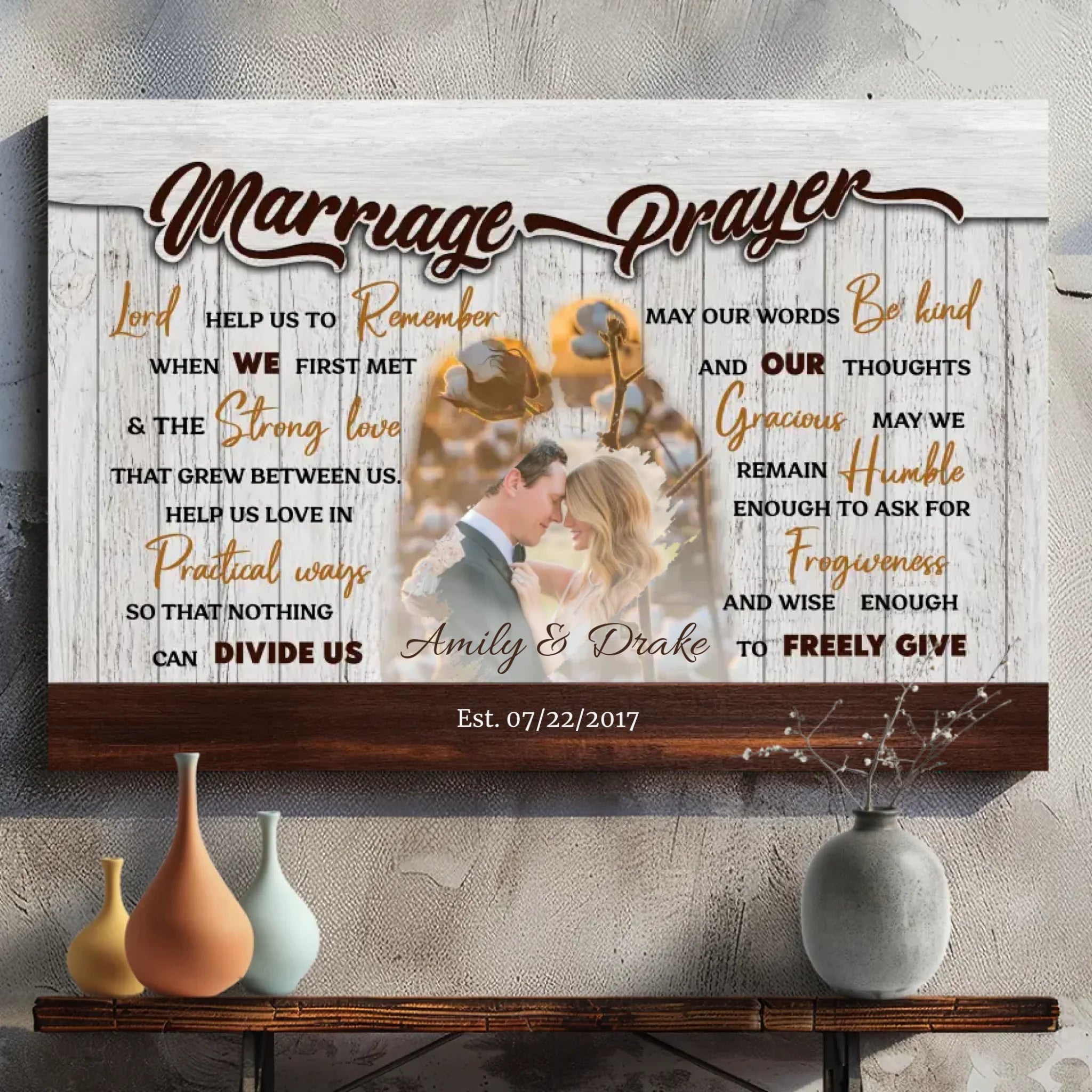 Customizable Wedding Canvas | 