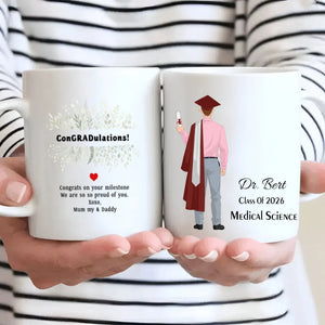 We Are So Proud of You – Personalized Graduation Mug Full of Love & Blessings | 89Prints