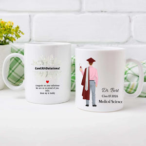 We Are So Proud of You – Personalized Graduation Mug Full of Love & Blessings | 89Prints