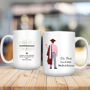 We Are So Proud of You – Personalized Graduation Mug Full of Love & Blessings | 89Prints