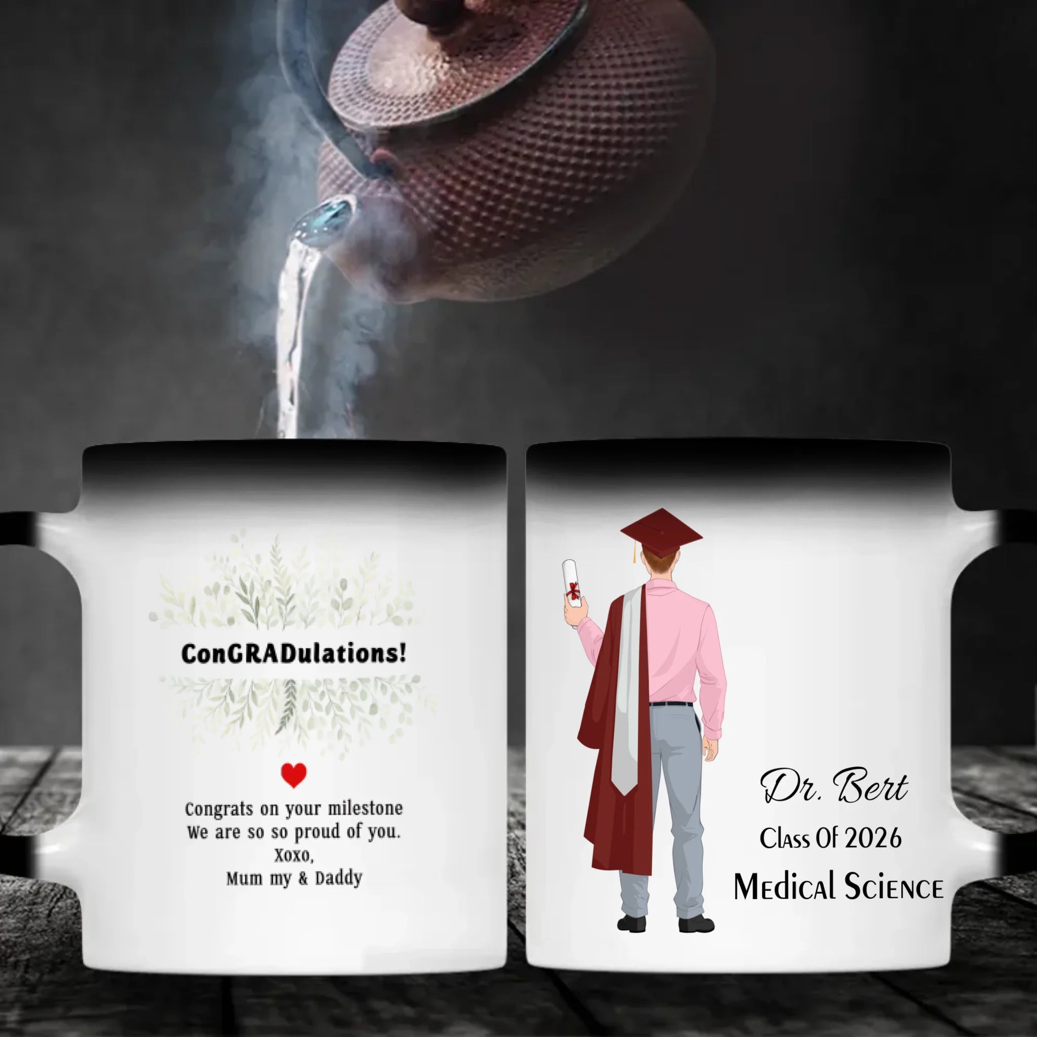 We Are So Proud of You – Personalized Graduation Mug Full of Love & Blessings | 89Prints