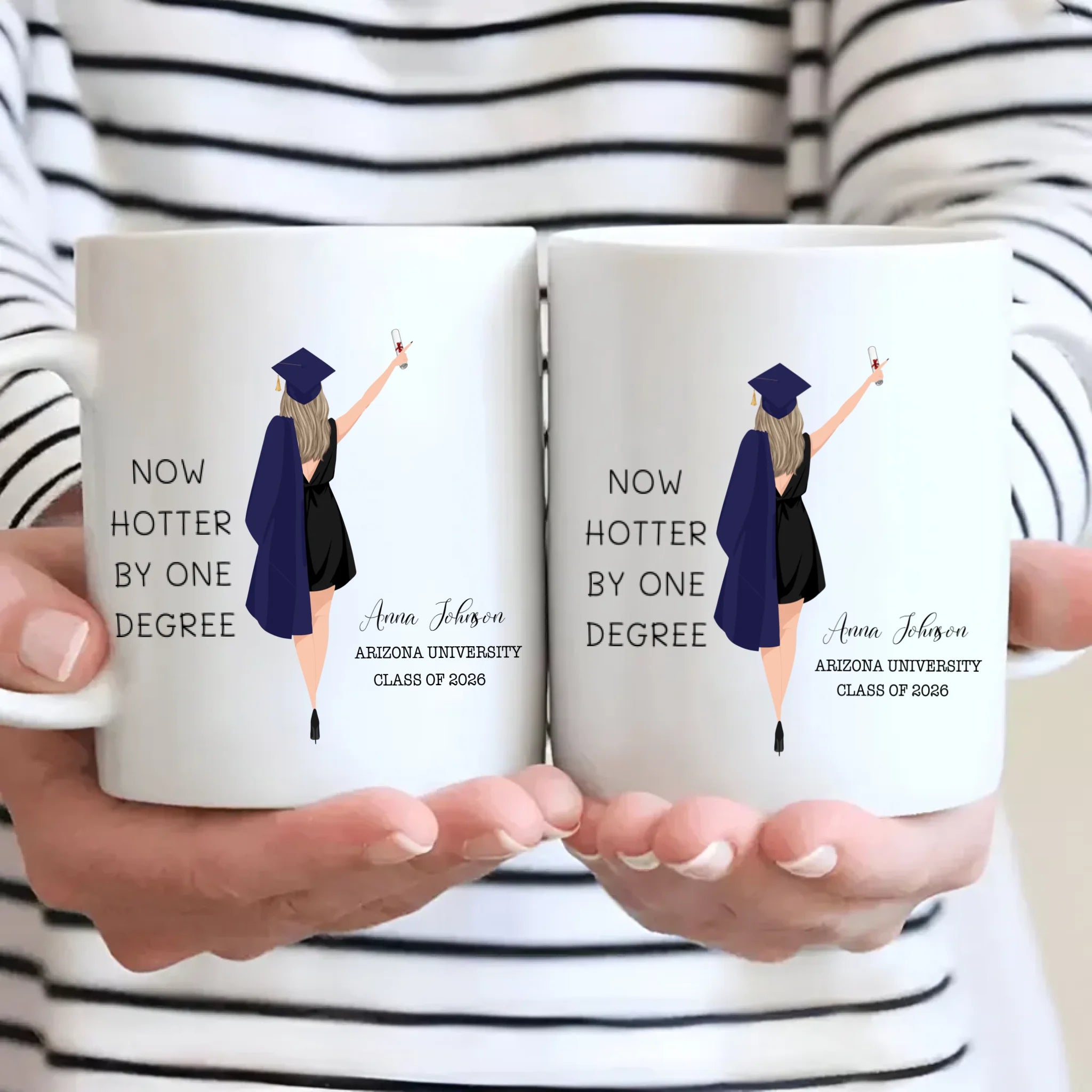 Now Hotter by One Degree Mug – Custom Graduation Mug of Pride, Luck & New Beginnings | 89Prints