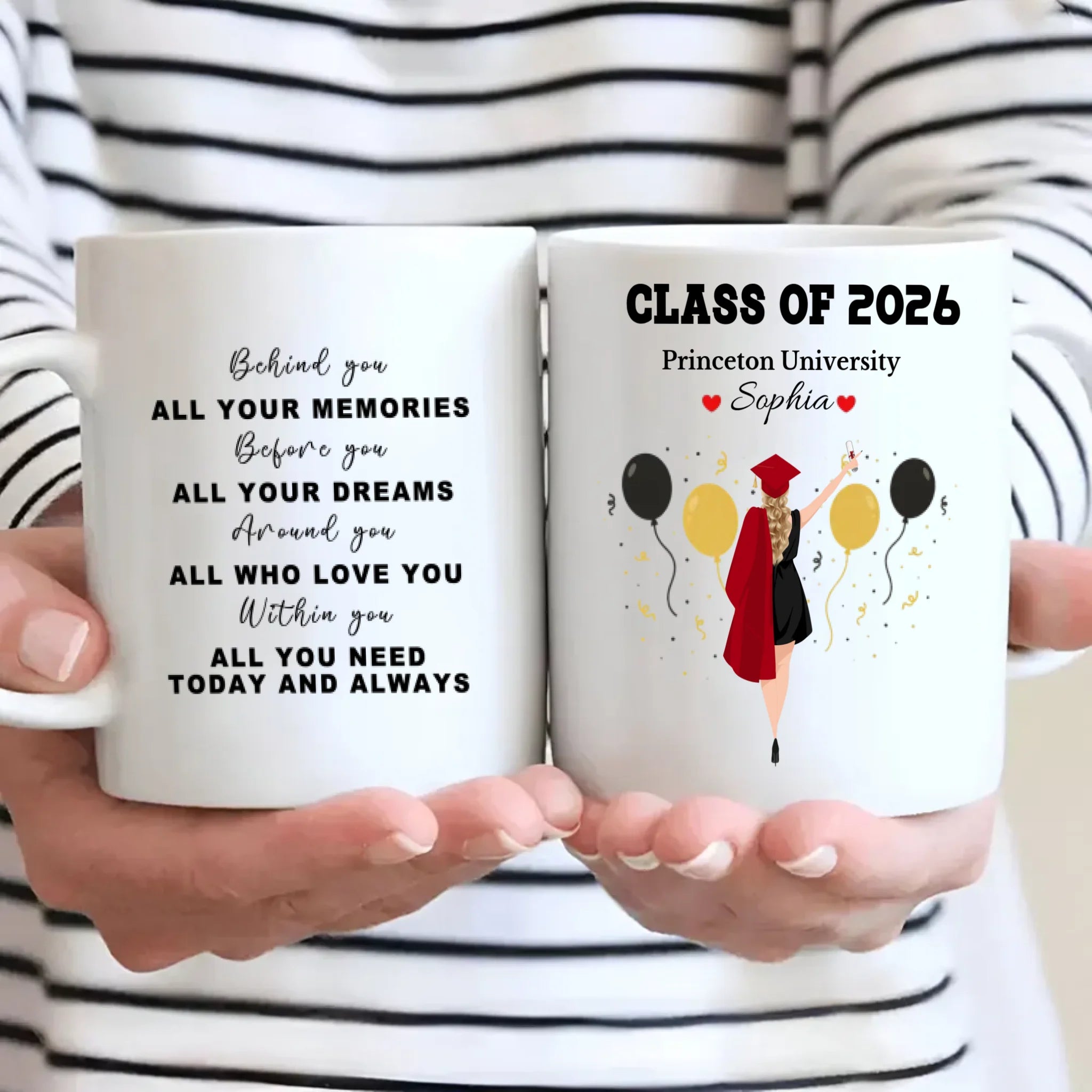 Personalized Graduation Mug – A New Beginning Filled With Love, Luck, and Our Pride | 89Prints
