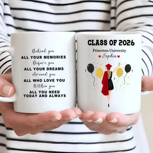 Personalized Graduation Mug – A New Beginning Filled With Love, Luck, and Our Pride | 89Prints