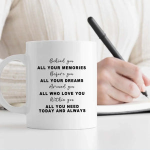 Personalized Graduation Mug – A New Beginning Filled With Love, Luck, and Our Pride | 89Prints