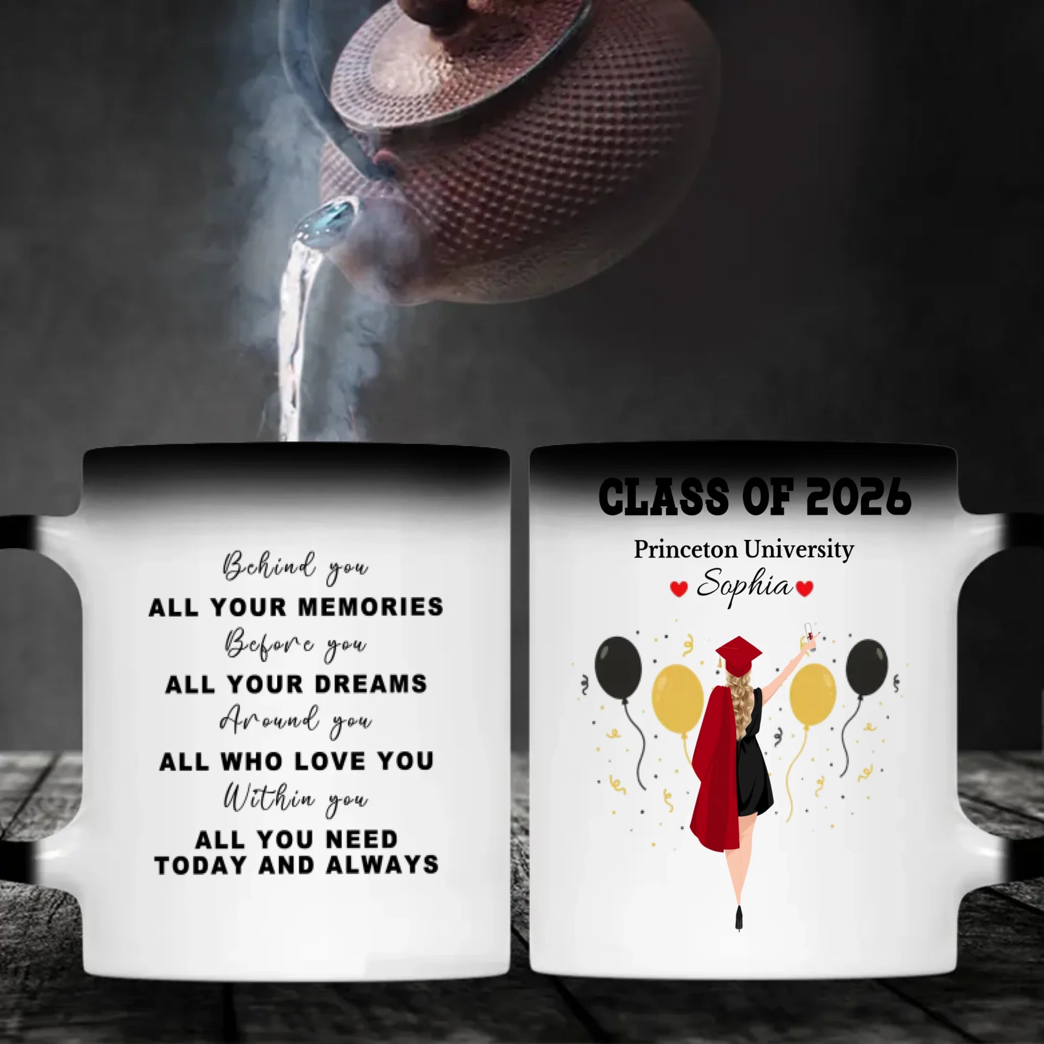 Personalized Graduation Mug – A New Beginning Filled With Love, Luck, and Our Pride | 89Prints