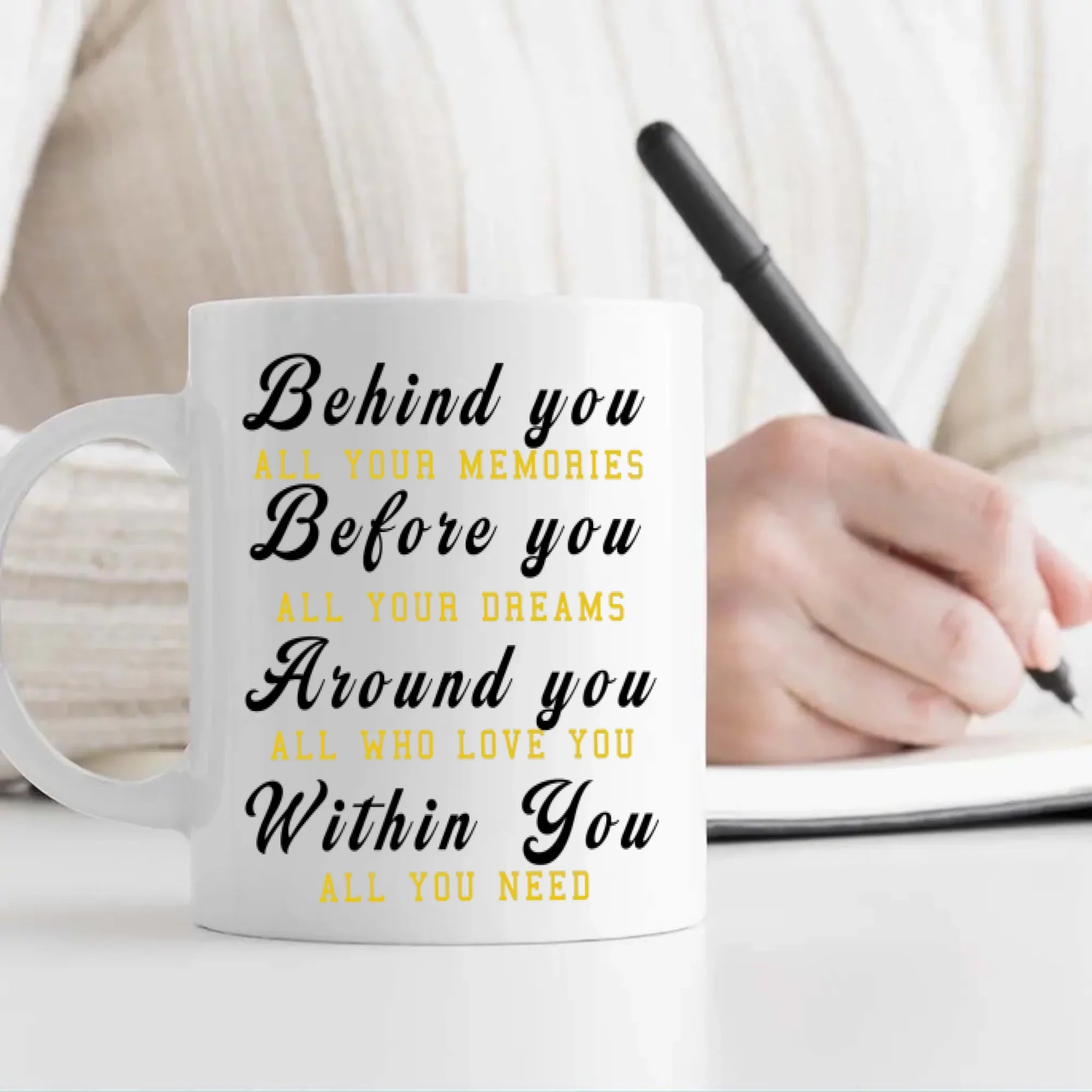 Elegant Graduation Mug – Thank You for Your Hard Work and Wishing You Great Success Ahead | 89Prints