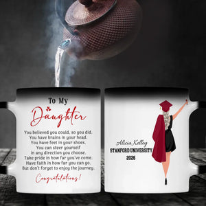 To My Daughter Mug – Fun Personalized Graduation Mug of Joy & New Beginnings | 89Prints