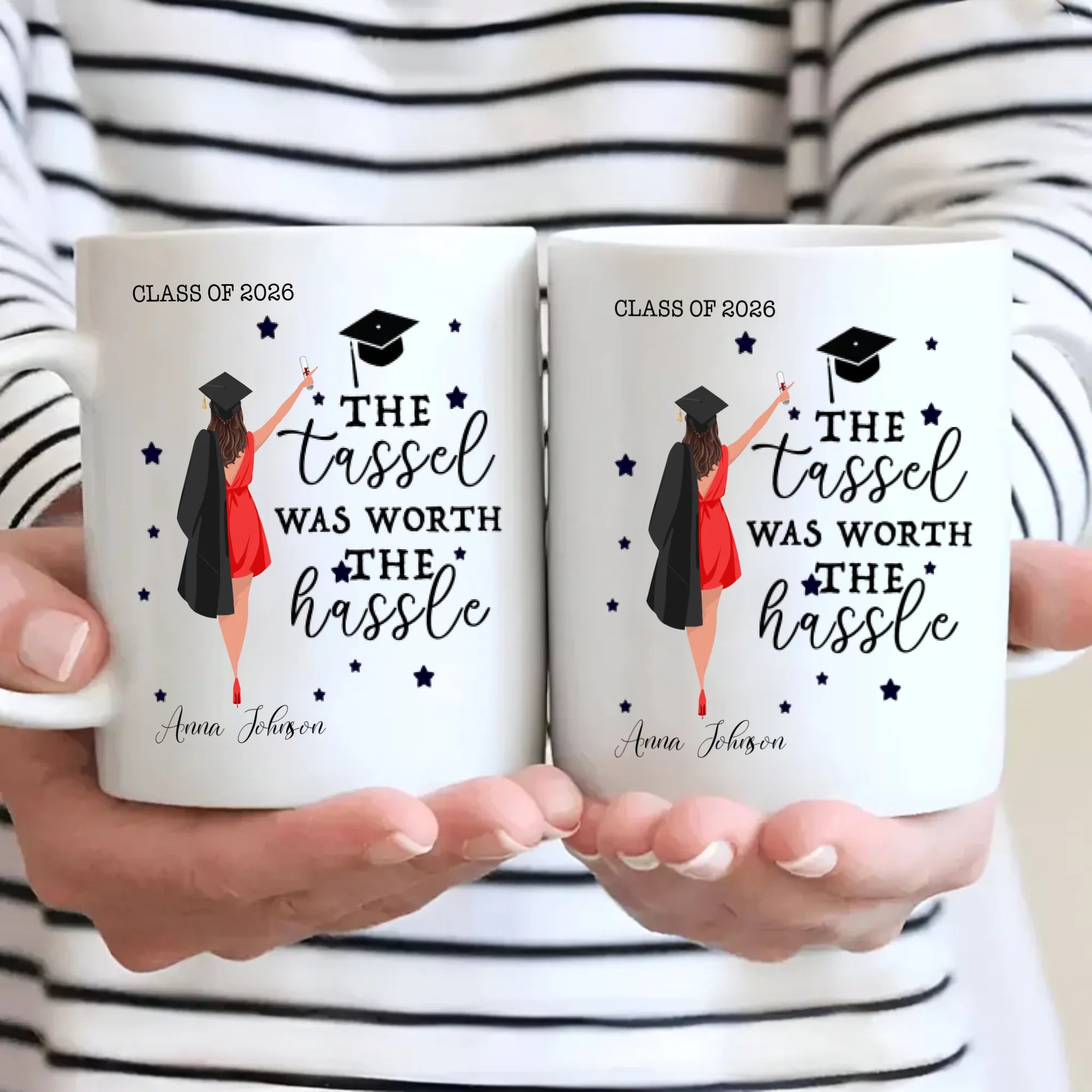 Personalized Graduation Mug – Celebrate Success with “The Tassel Was Worth the Hassle” | 89Prints