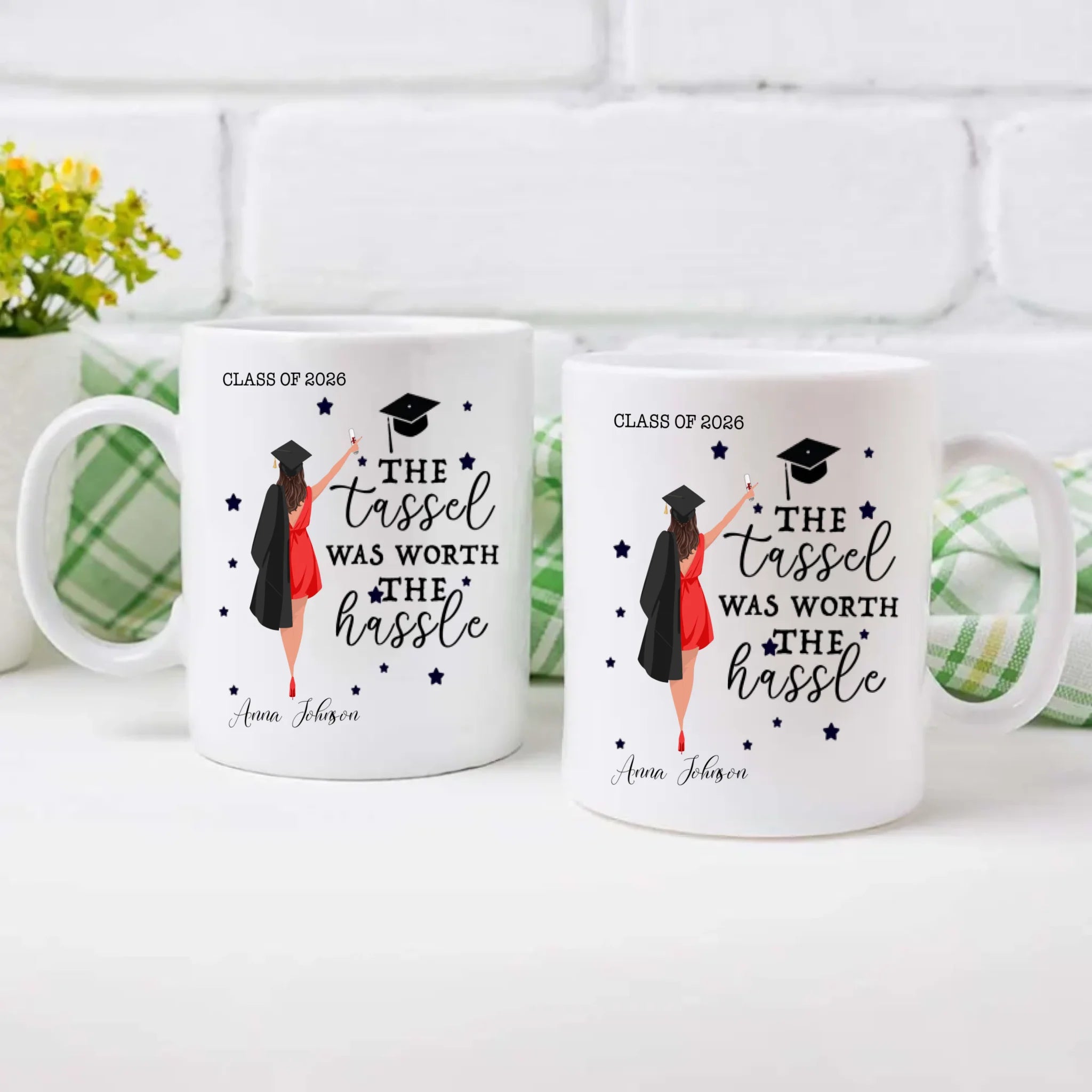 Personalized Graduation Mug – Celebrate Success with “The Tassel Was Worth the Hassle” | 89Prints