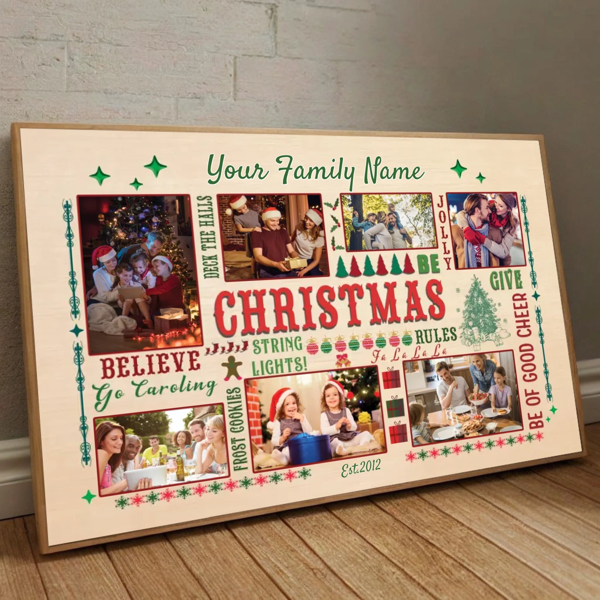 Celebrate Christmas with Elegance – Custom Family Poster Keepsake - 89Prints