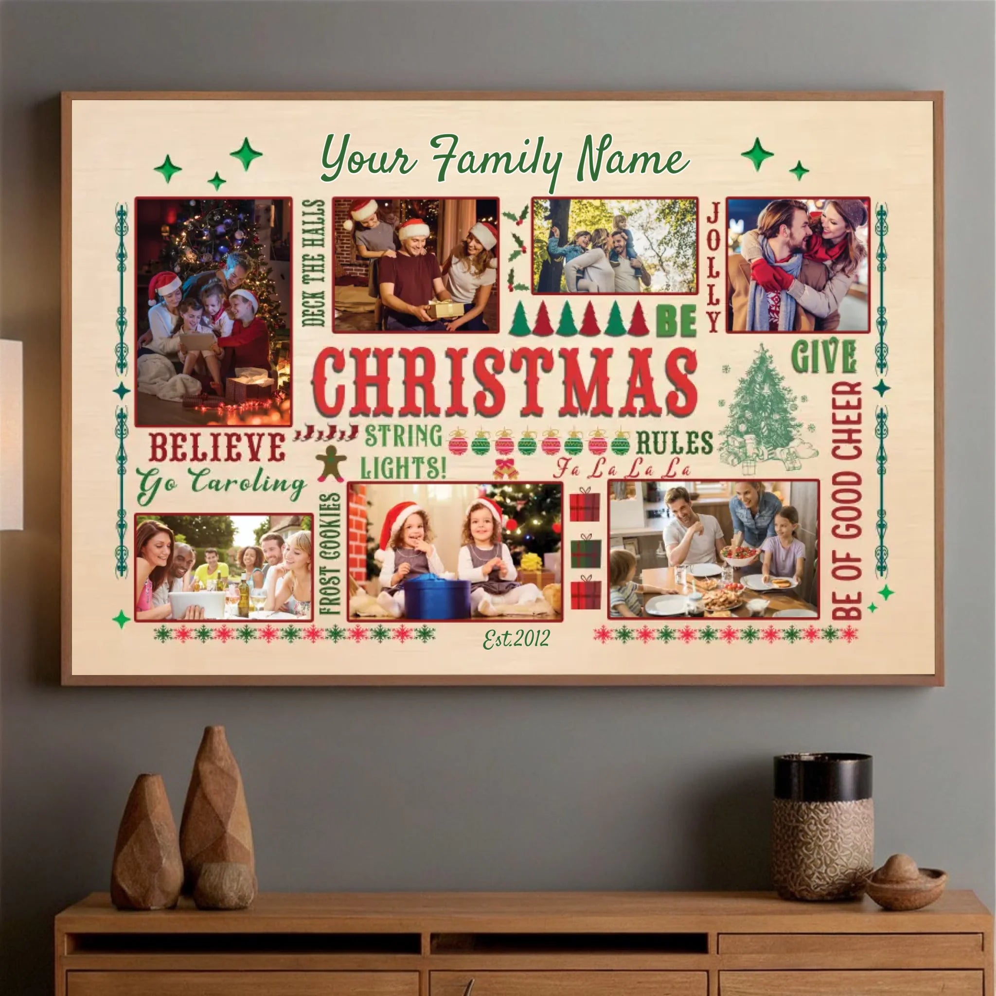 Celebrate Christmas with Elegance – Custom Family Poster Keepsake - 89Prints