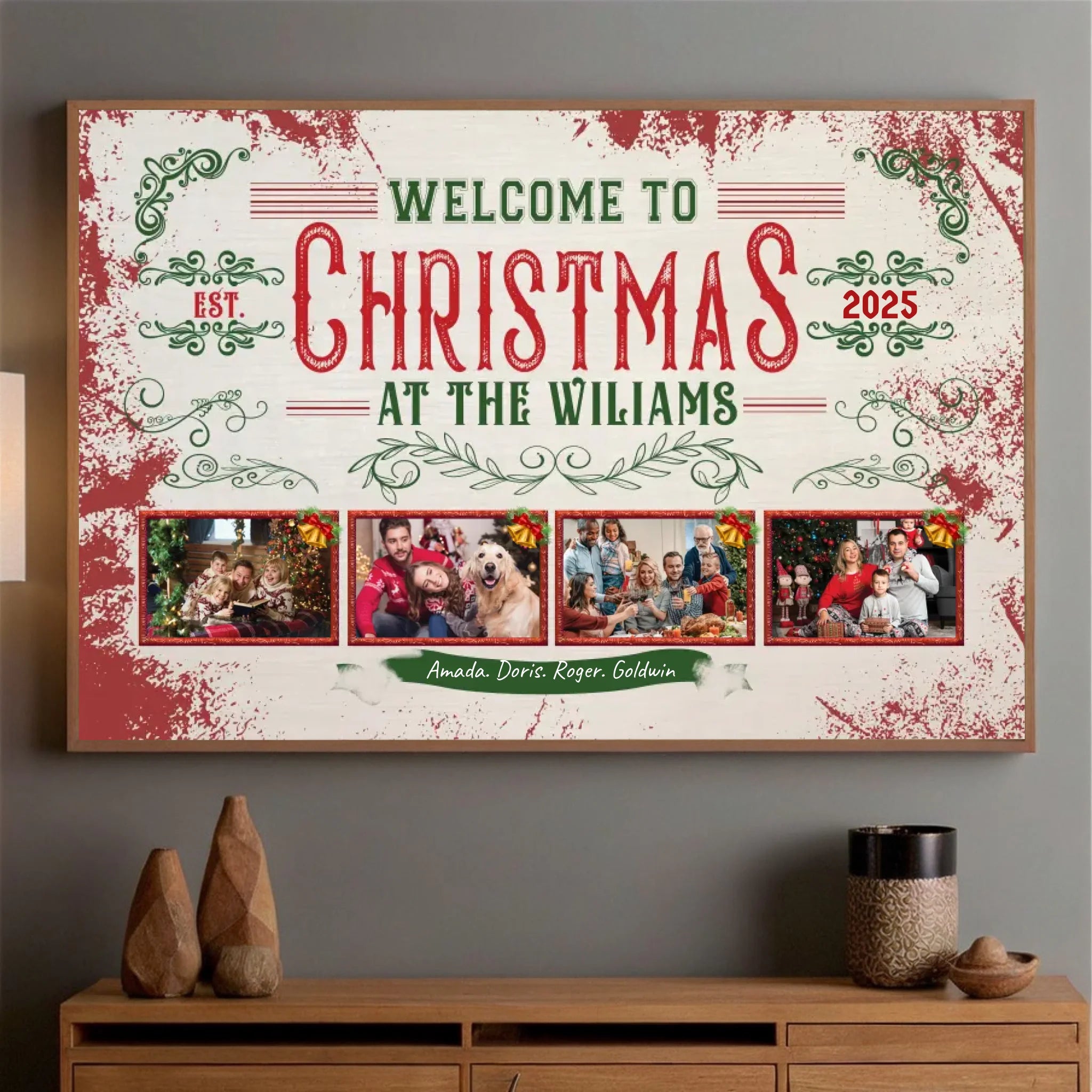 Custom Christmas Poster – Personalized Holiday Decor for Your Family | 89Prints