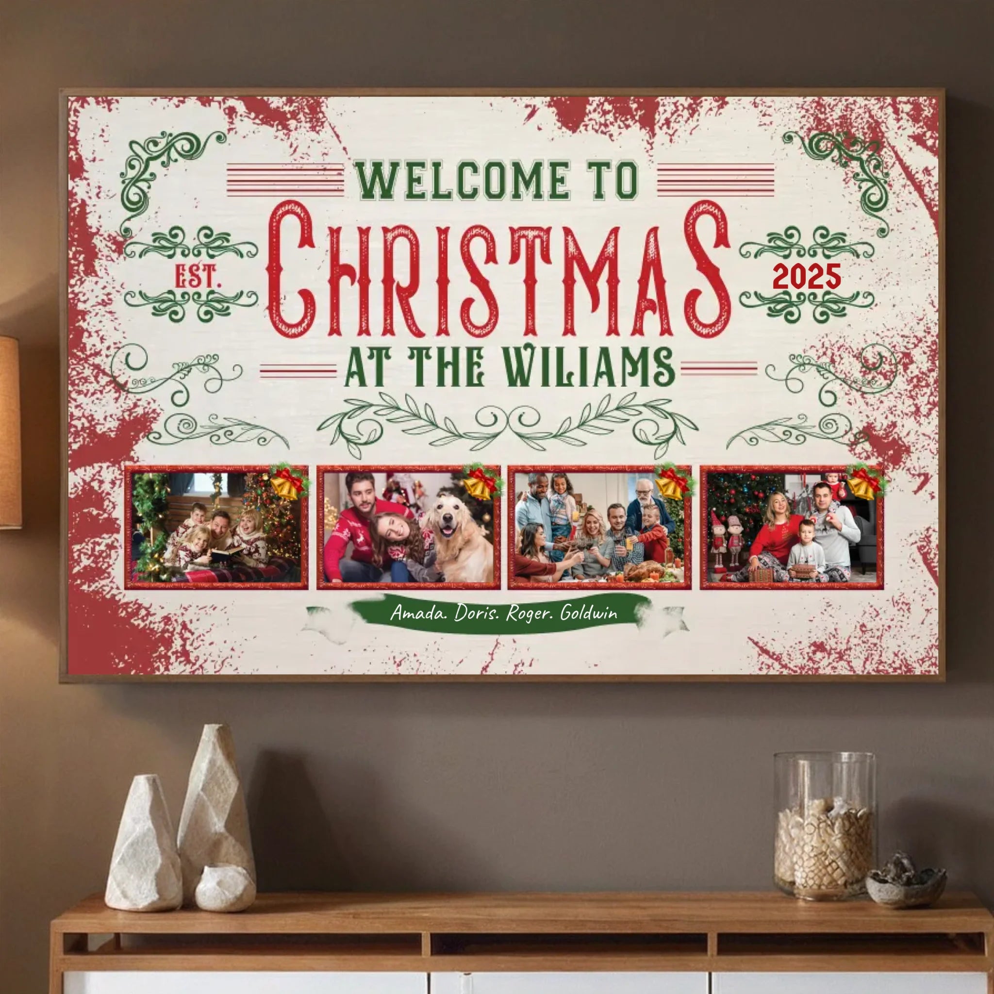 Custom Christmas Poster – Personalized Holiday Decor for Your Family | 89Prints