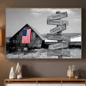 Custom Rustic Family Poster – A Warm Piece of Home Decor Filled with Love - 89Prints