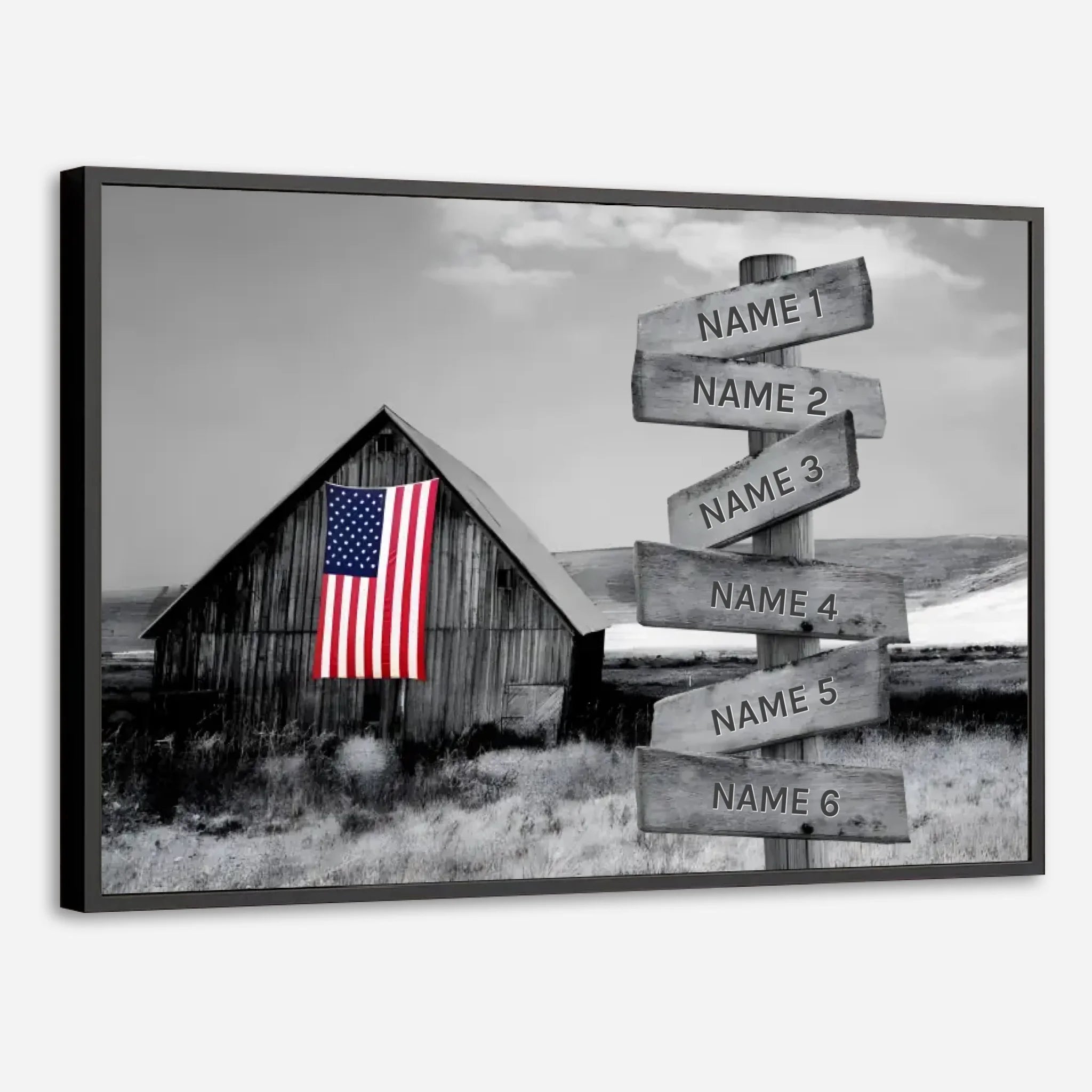 Custom Rustic Family Poster – A Warm Piece of Home Decor Filled with Love - 89Prints