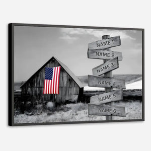 Custom Rustic Family Poster – A Warm Piece of Home Decor Filled with Love - 89Prints