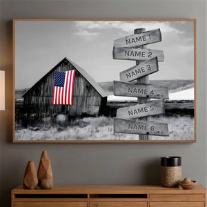 Custom Rustic Family Poster – A Warm Piece of Home Decor Filled with Love - 89Prints